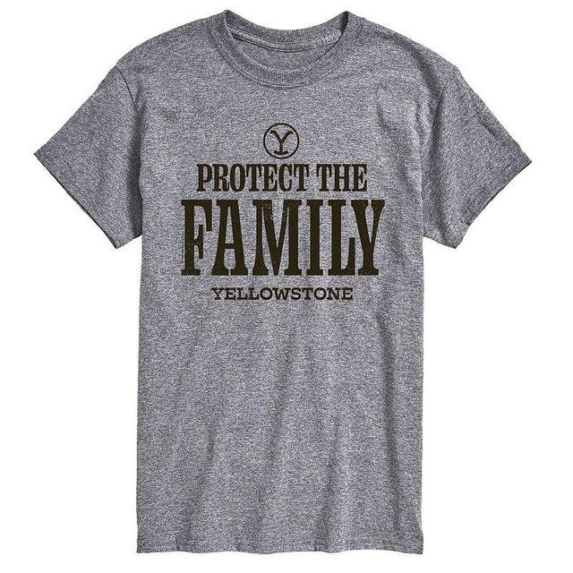 Big & Tall Yellowstone We Are Family Tee, Mens Med Grey Product Image