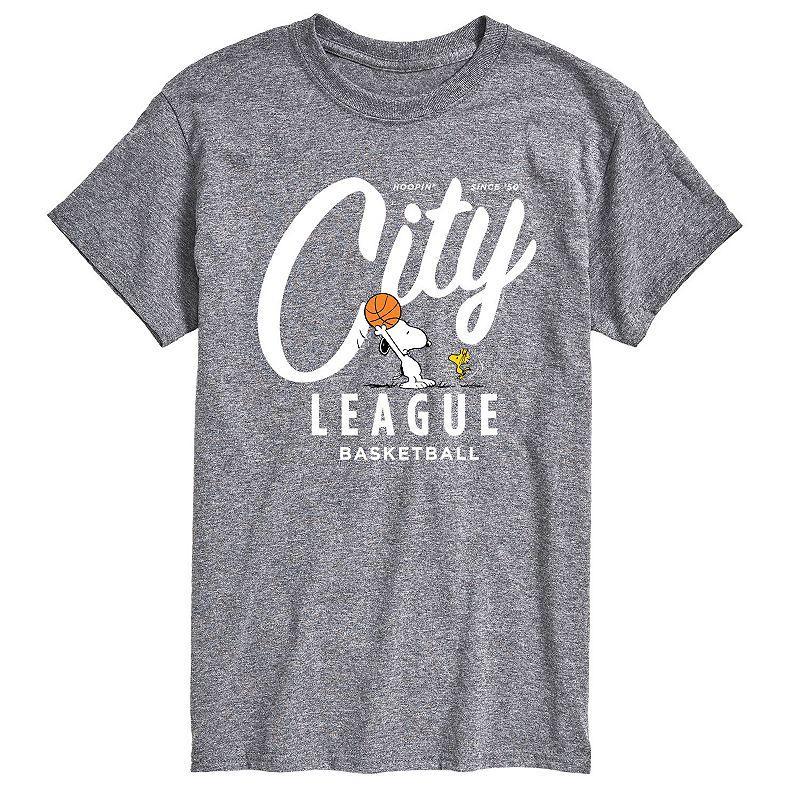 Mens Peanuts City League Baseball T-shirt Product Image