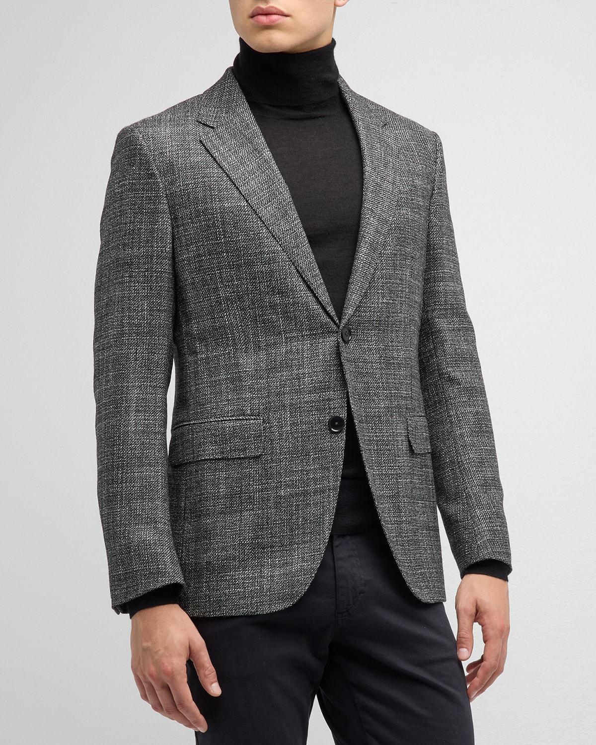 Mens Textured Wool-Silk Sport Coat Product Image