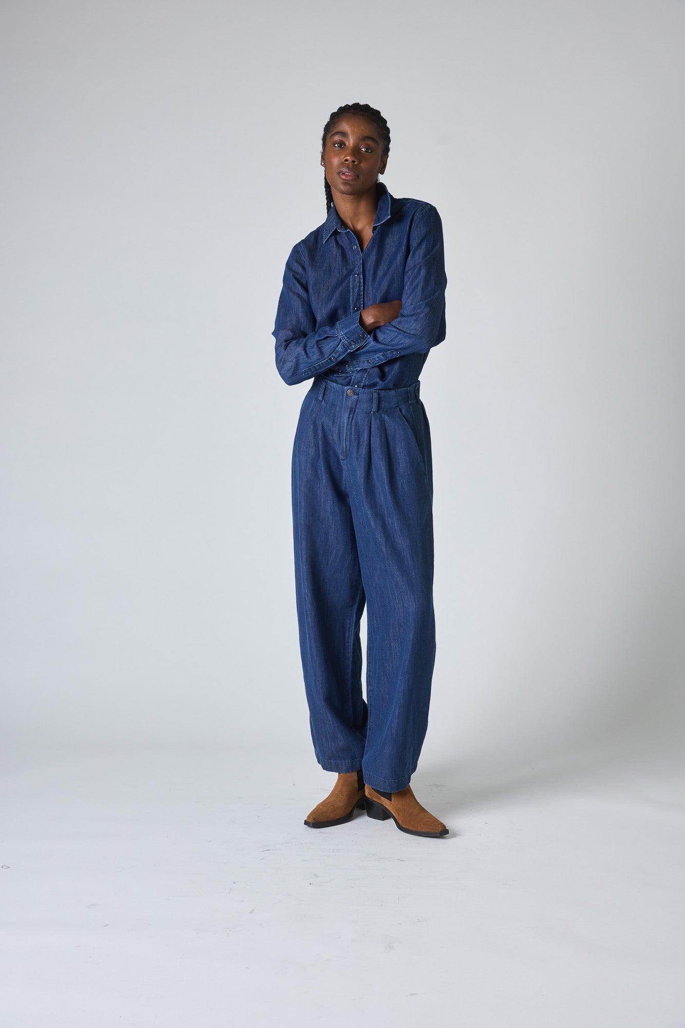 Ebb And Flow Wide Leg Denim Pant Product Image