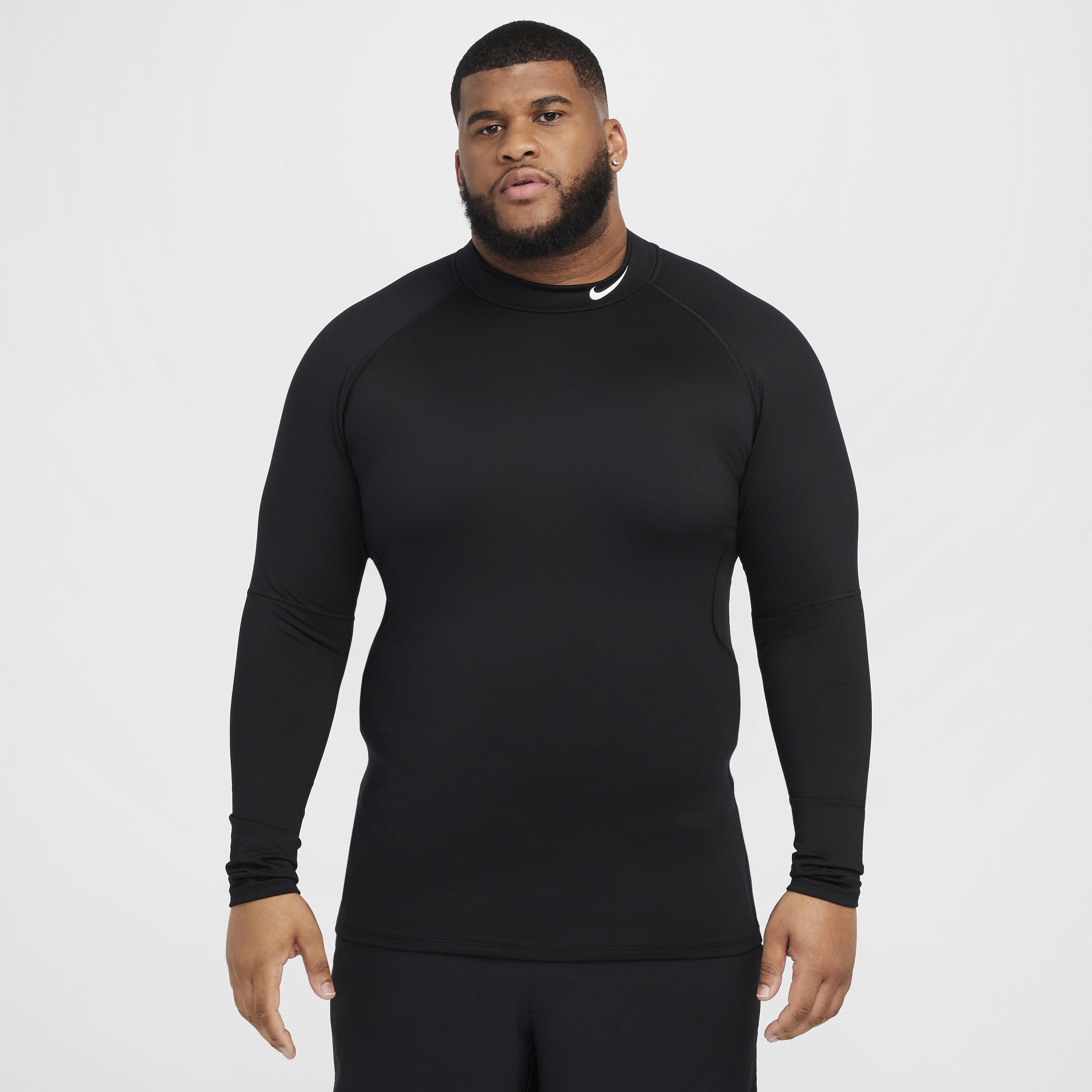 Nike Pro Men's Dri-FIT Warm Long-Sleeve Fitness Mock Product Image