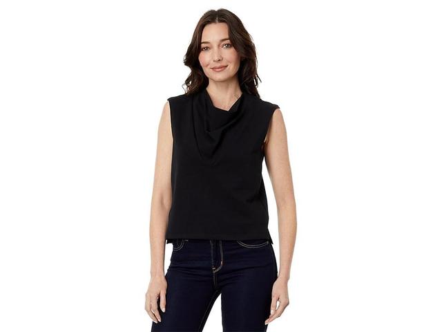 NIC+ZOE Petite Cascade Top Onyx) Women's Clothing Product Image