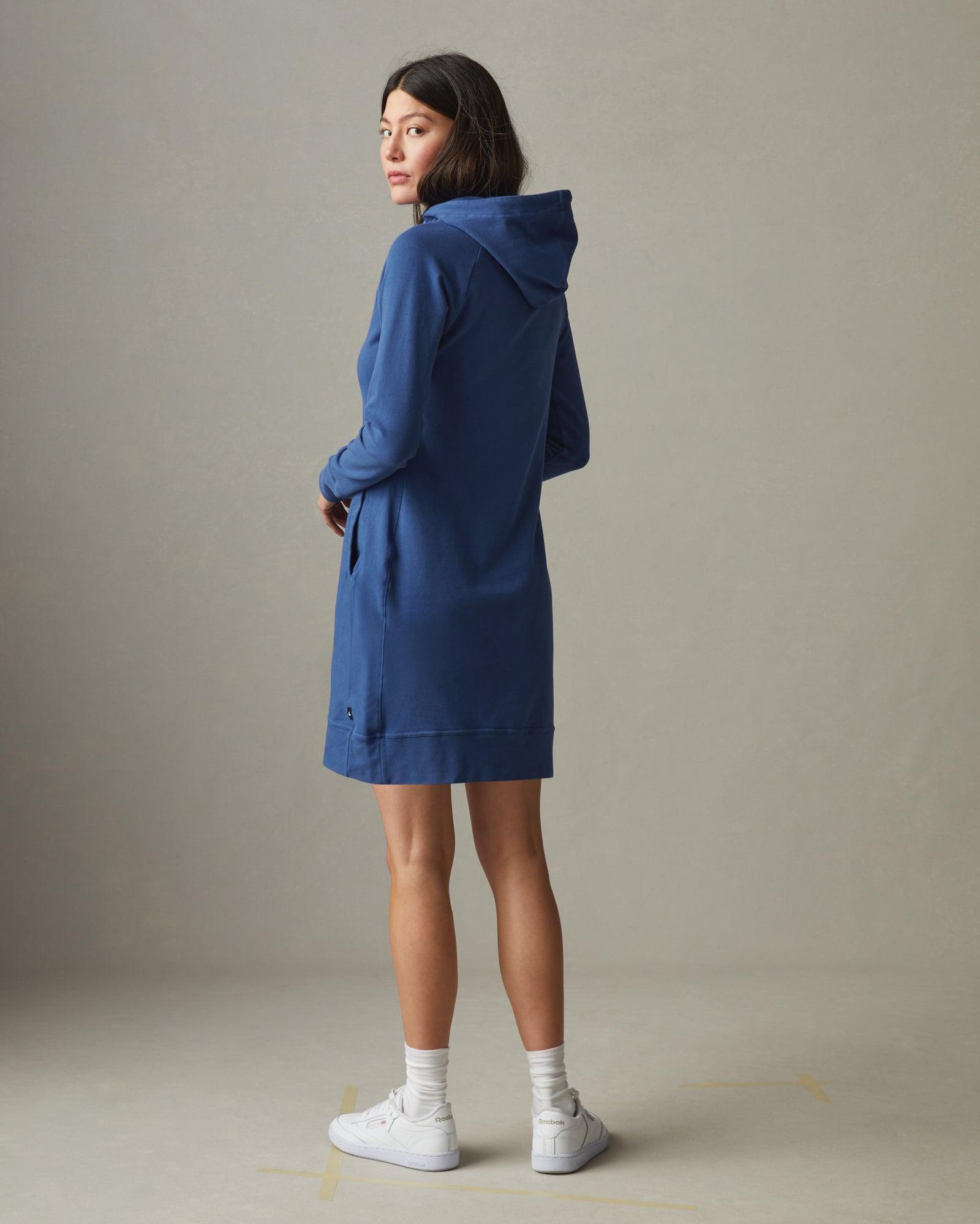 Hoodie Dress - Mediterranean Blue Female Product Image