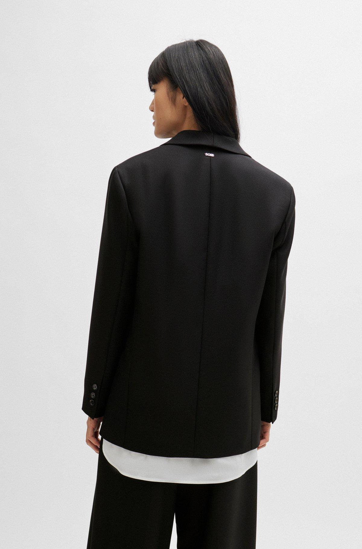 Oversize-fit jacket in virgin-wool twill Product Image