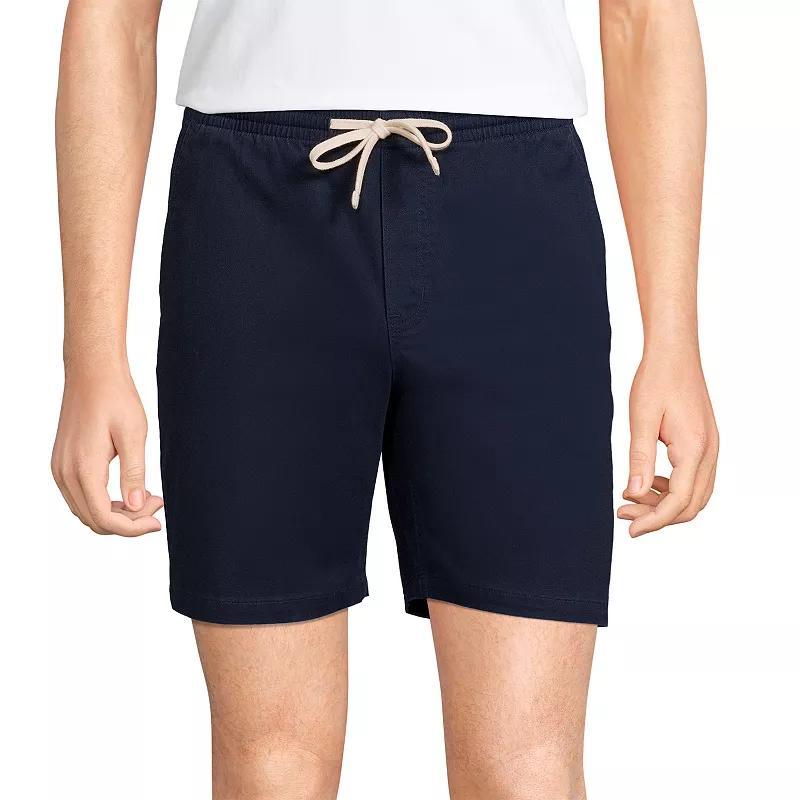 Big & Tall Lands End Comfort-First Knockabout Pull On Deck Shorts, Mens Soft Pink Product Image