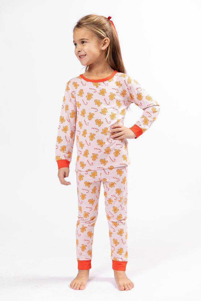 Kid's Under The Stars In Neutral Gingerbread Pajama Set Macy Blackwell X Pink Lily FINAL SALE Product Image