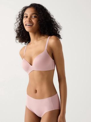 Womens Wireless Bra 3D Hold Pink 30/32 D DD UNIQLO US Product Image