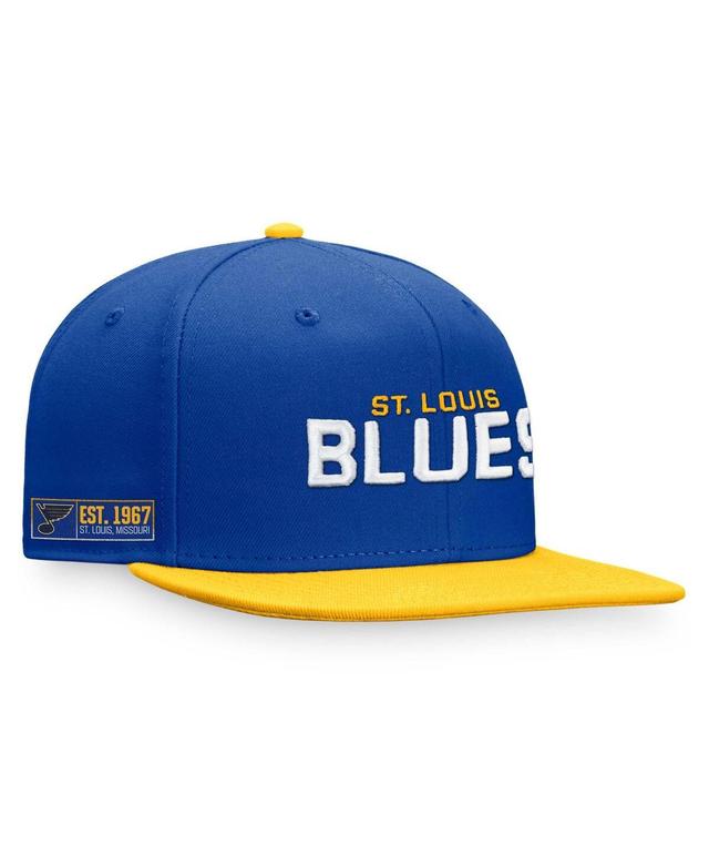 Mens Fanatics Blue St. Louis Blues Iconic Color Blocked Snapback Hat - Blue Product Image