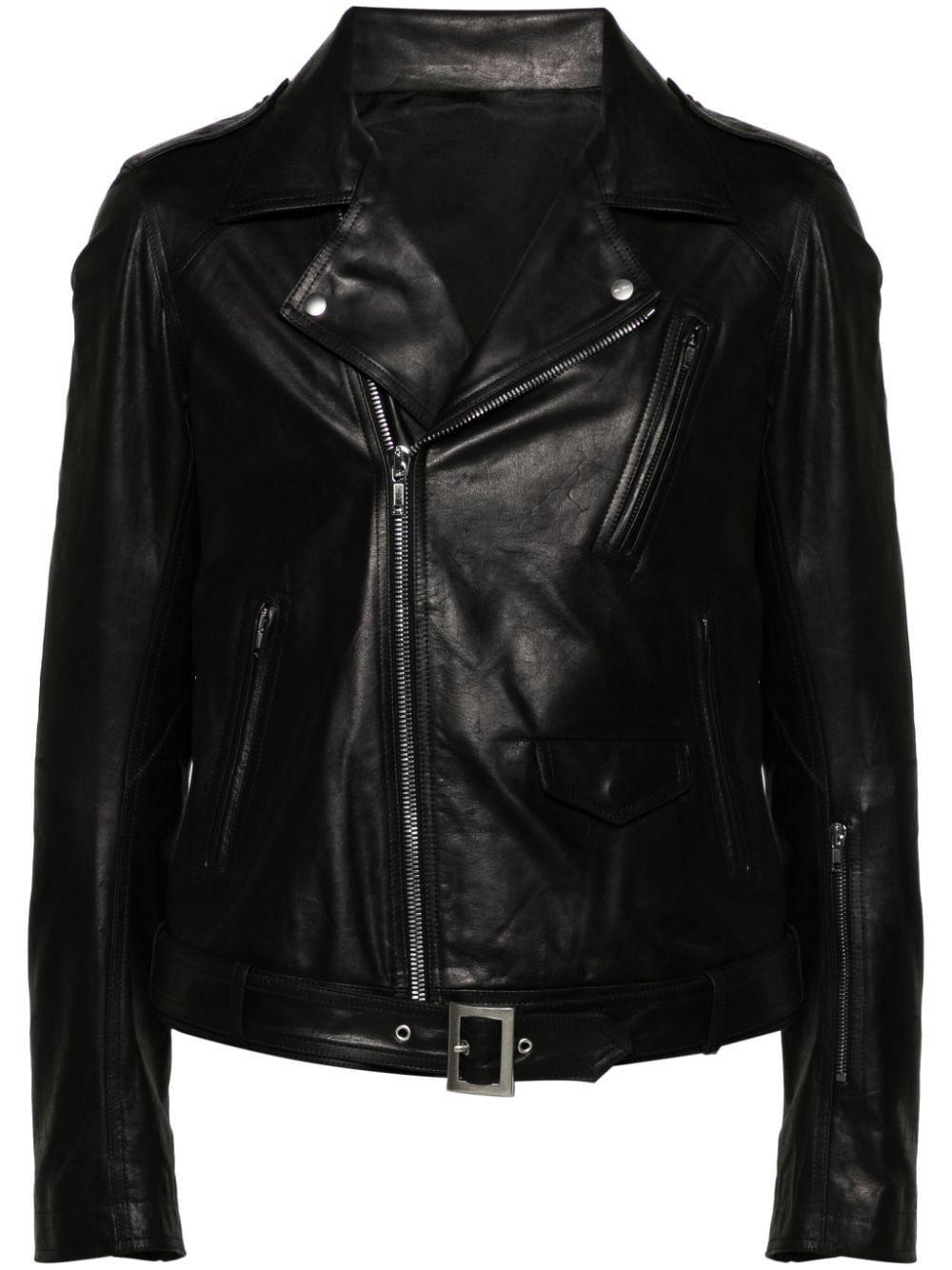 Leather Jackets In Black Product Image