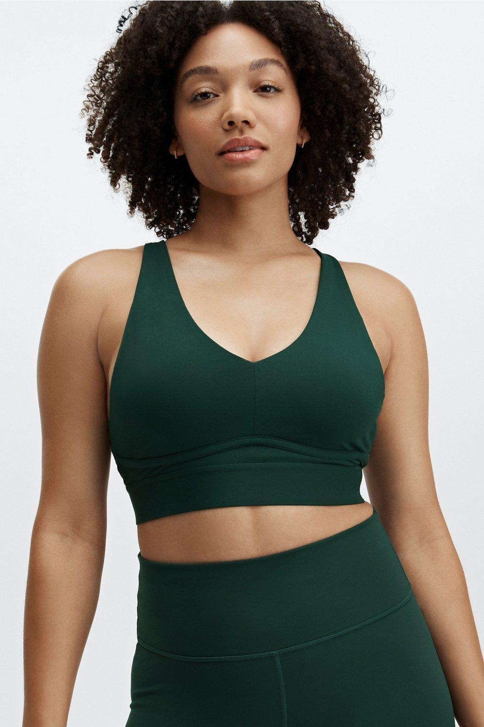 Fabletics All Day Every Day Bra Womens green plus Size 3X Product Image