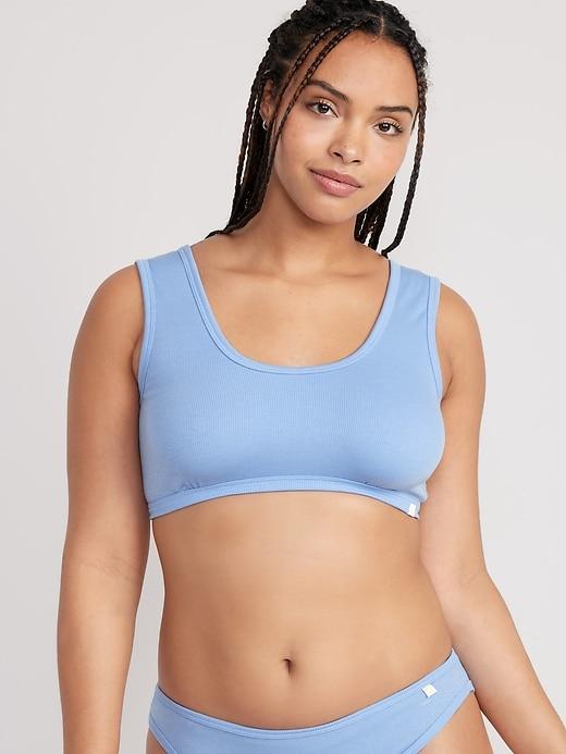 Rib-Knit Bralette Top Product Image