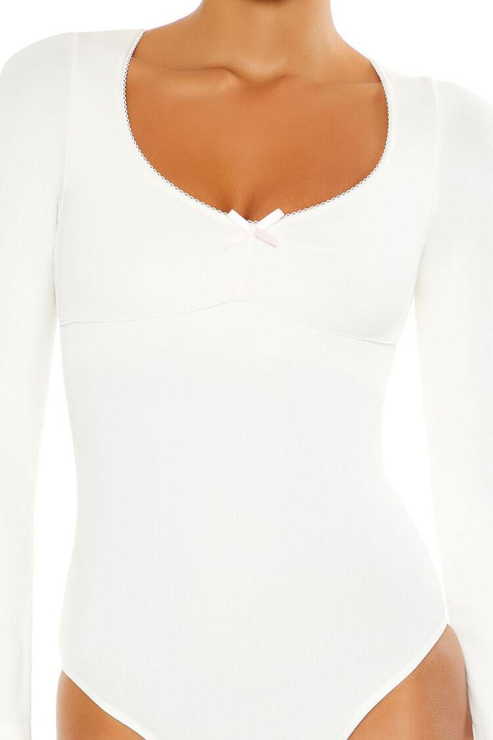 Seamless Scoop-Neck Bow Bodysuit | Forever 21 Product Image