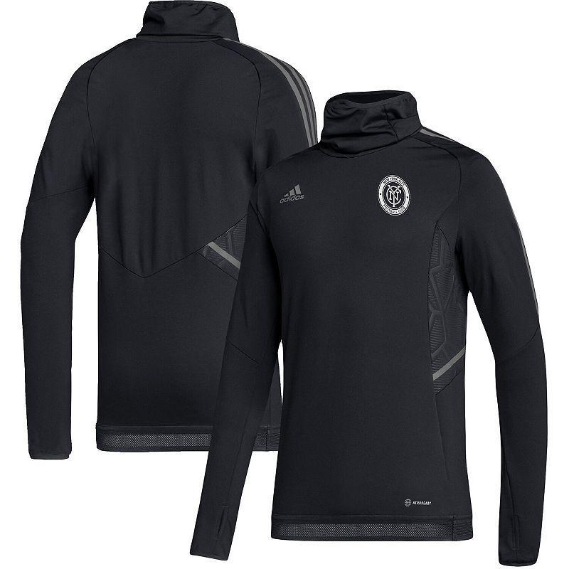 Mens adidas New York City FC COLD.RDY Raglan Warmup Pullover Jacket Product Image