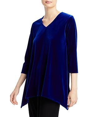 Caroline Rose Velvet Asymmetric Hem Swing Tunic Product Image