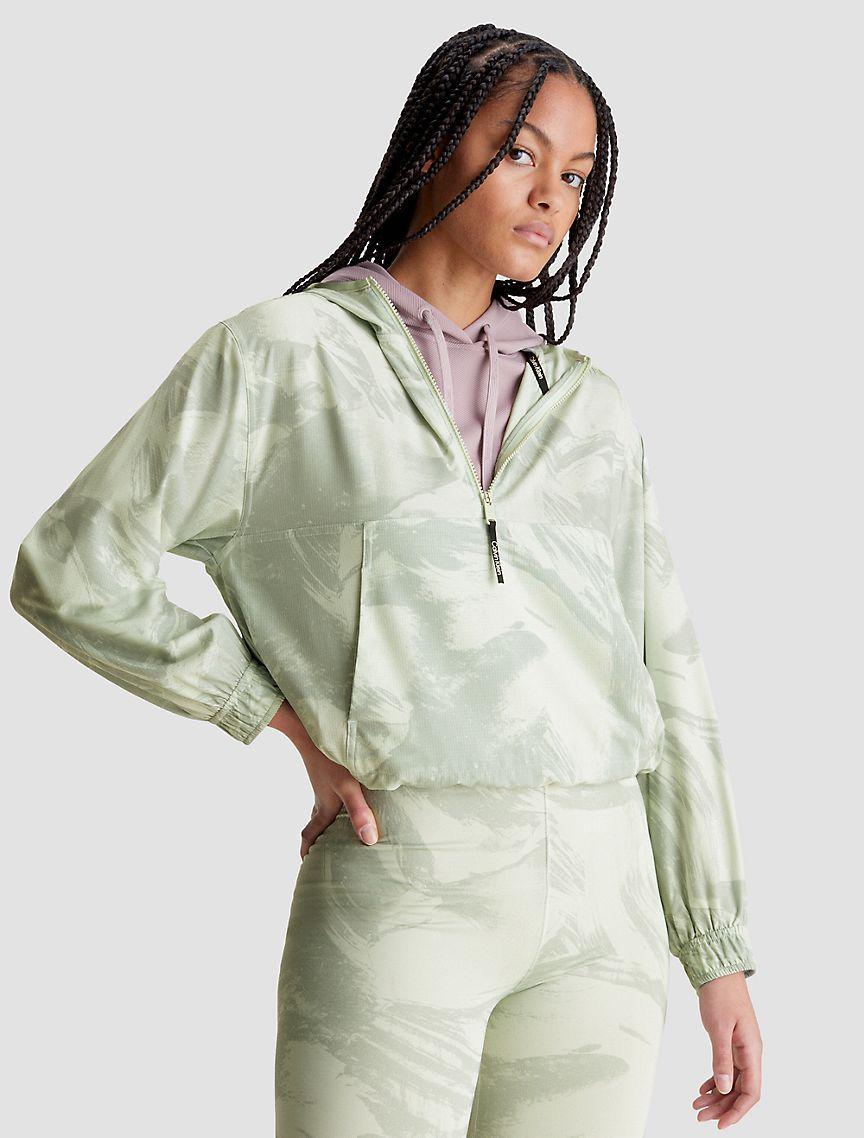 CK Sport Printed Boxy Cropped Anorak Jacket Product Image