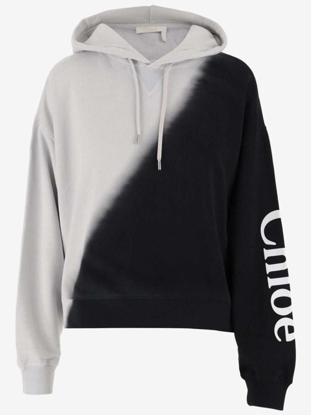 Logo Printed Drawstring Hoodie In Black Product Image