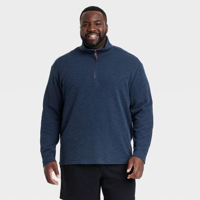 Mens Big & Tall Regular Fit Collared Zip-Up Sweatshirt - Goodfellow & Co Product Image