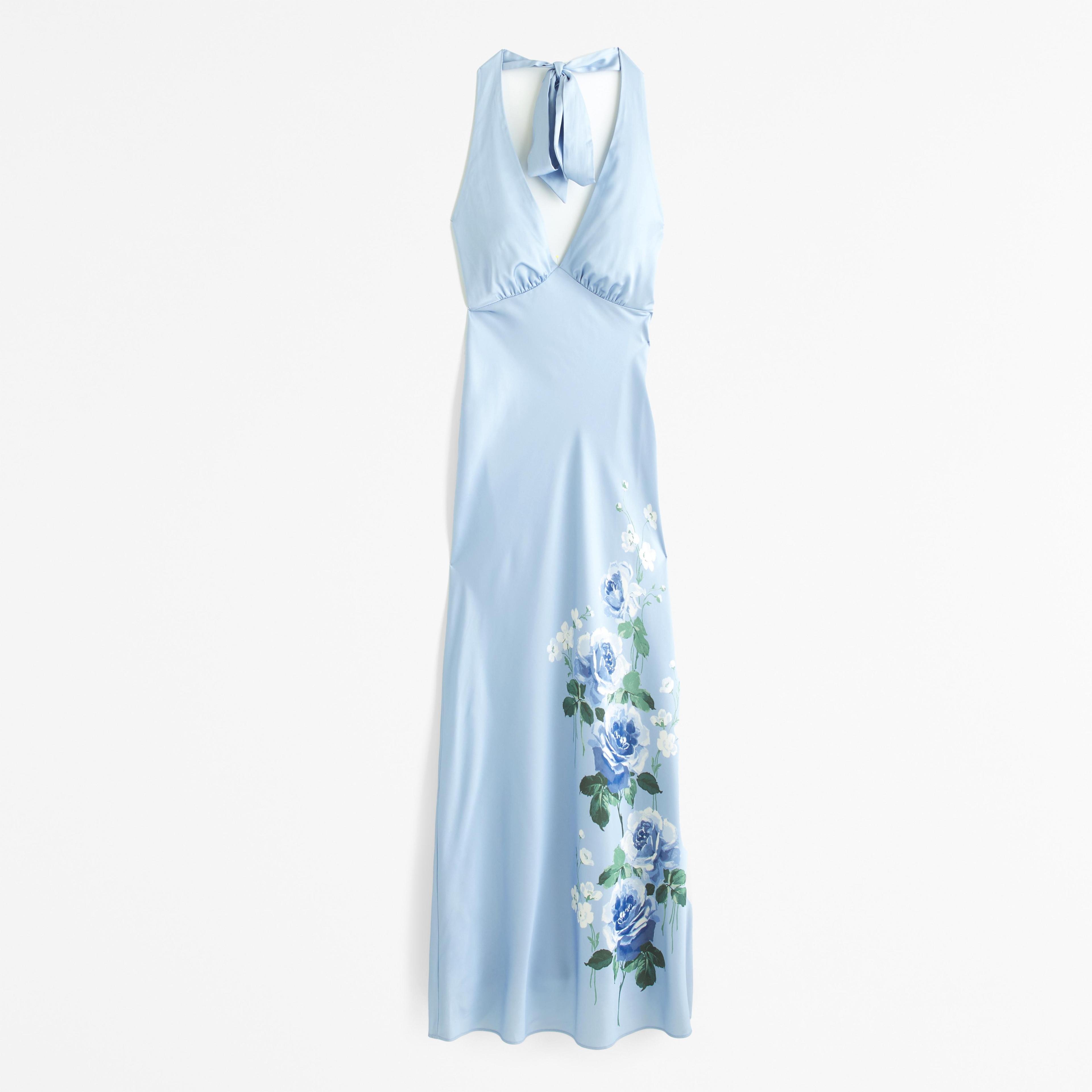 Halter Slip Maxi Dress Product Image