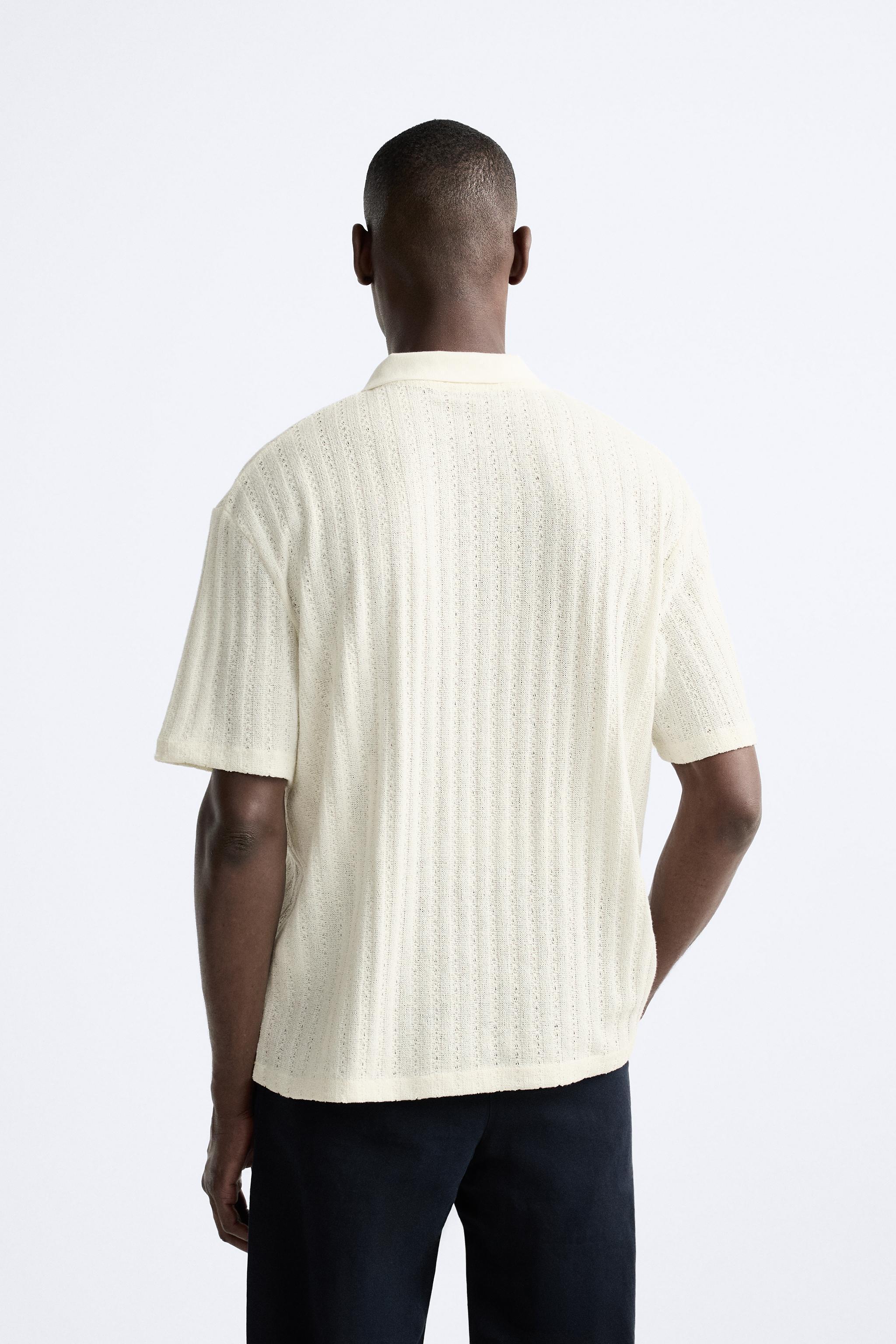 TEXTURED STRIPED POLO Product Image