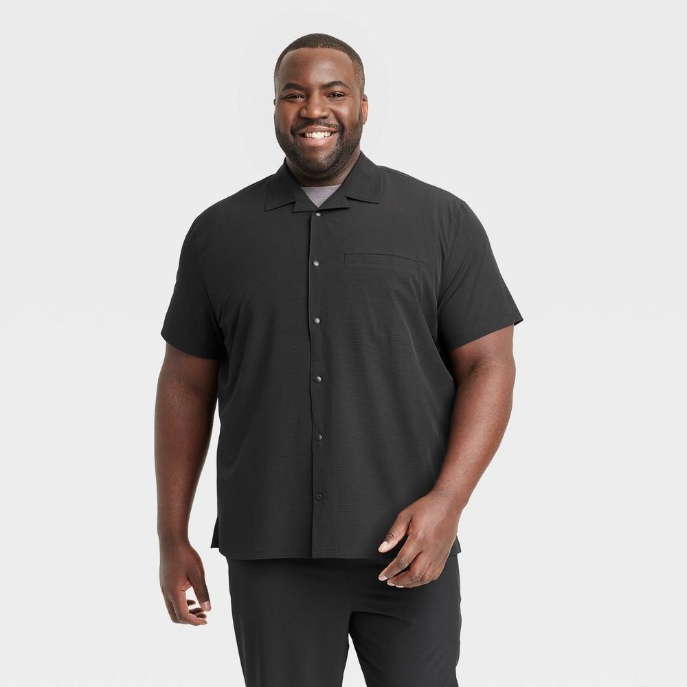 Mens Big Everyday Woven Shirt - All In Motion Black Onyx 3XL Product Image