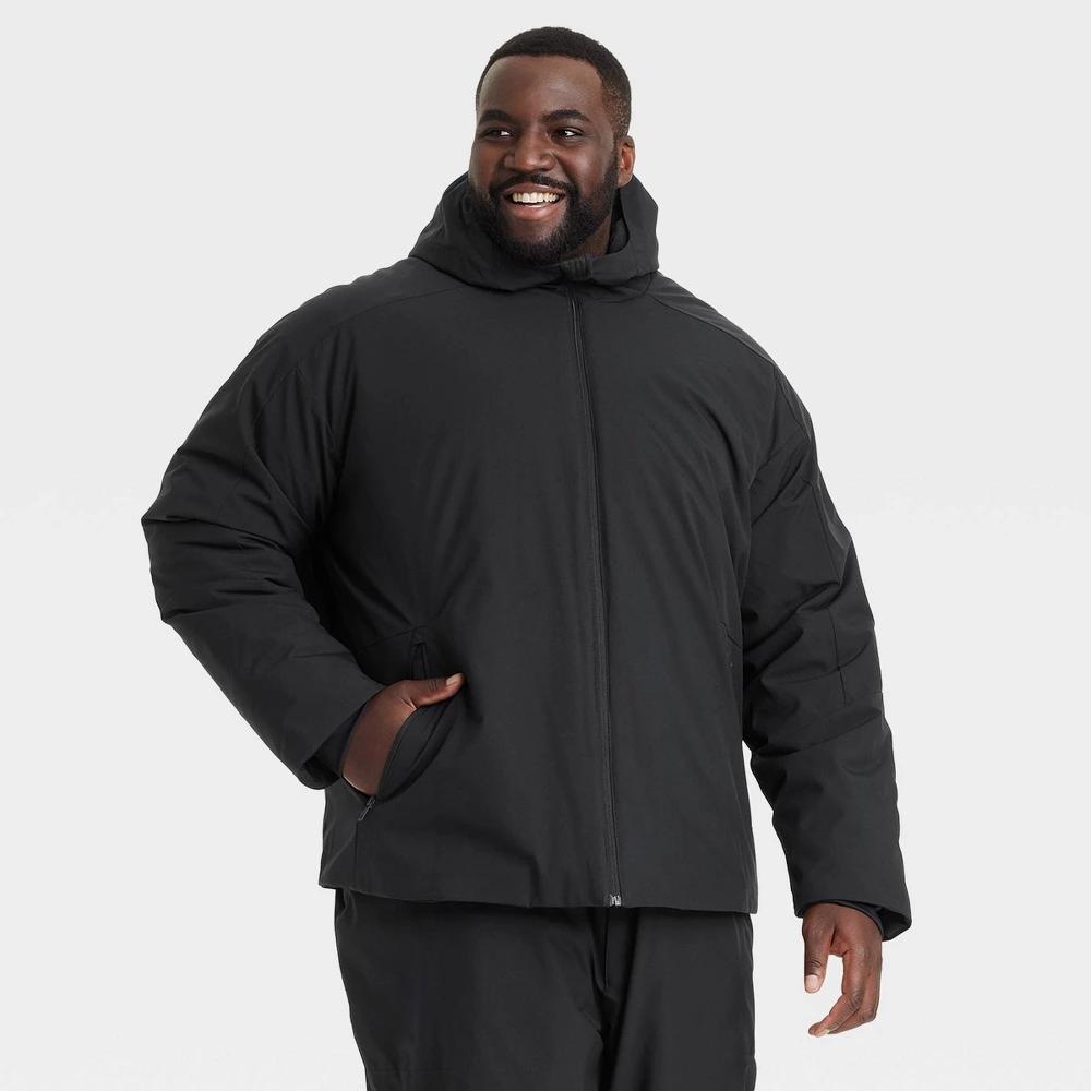 Mens Big Winter Jacket - All In Motion Black 5XL Product Image