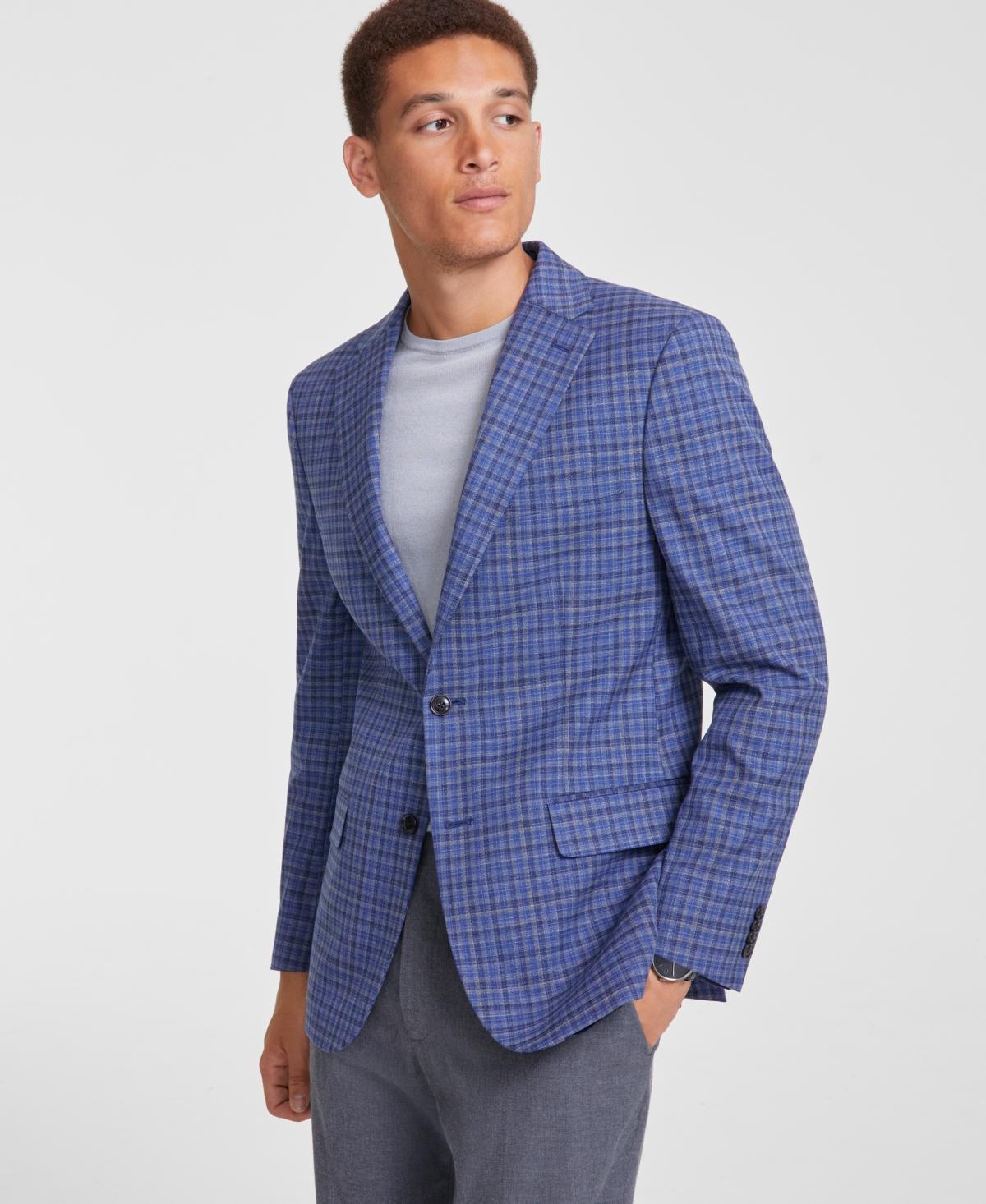 Tommy Hilfiger Mens Modern-Fit Sport Coat - Grey Product Image