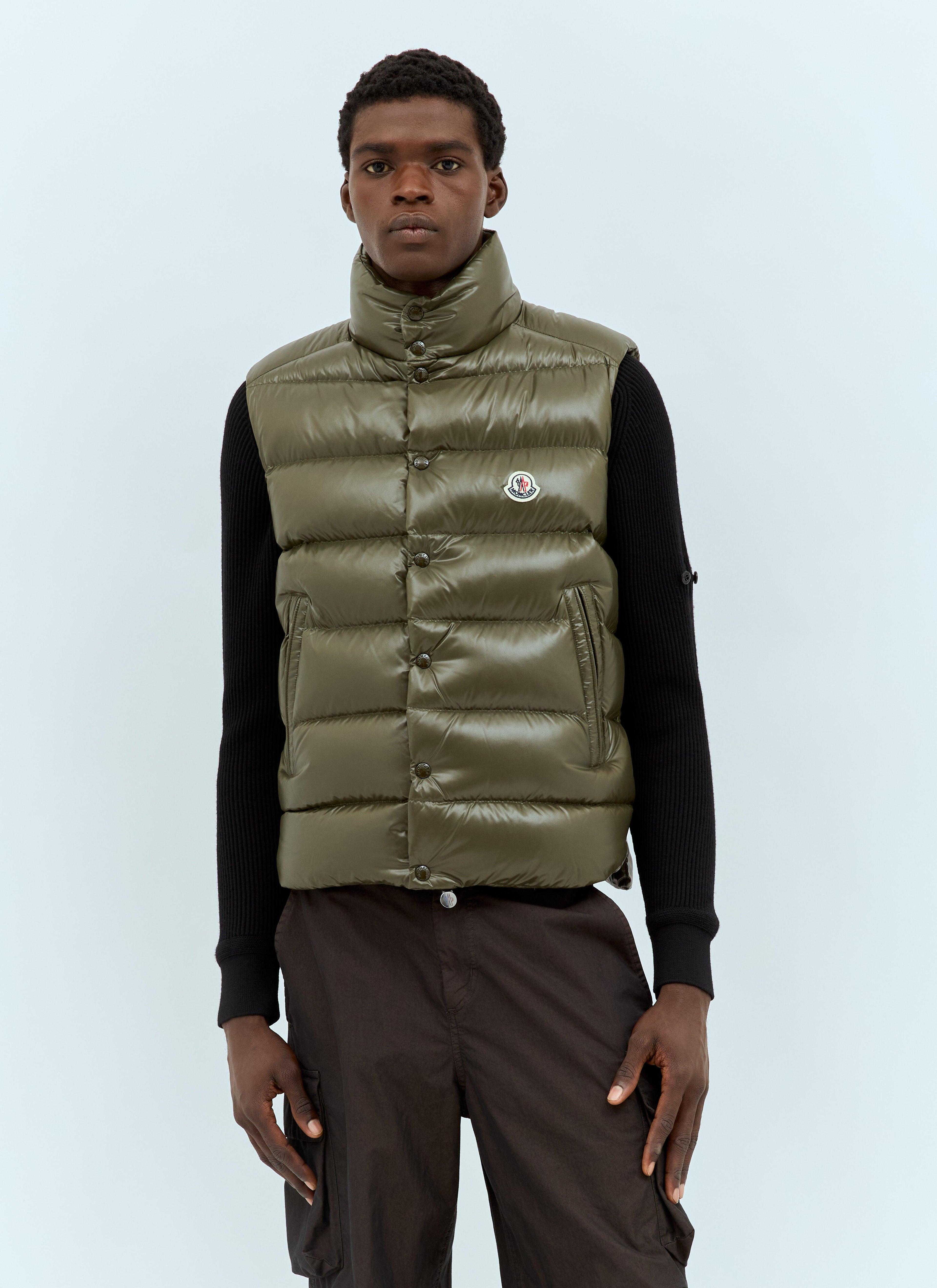 MONCLER Tibb Down Puffer Vest In Green Product Image