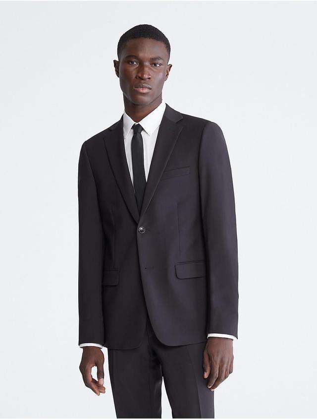 Calvin Klein Mens Skinny Fit Black Suit Jacket - Black - 38 regular Product Image