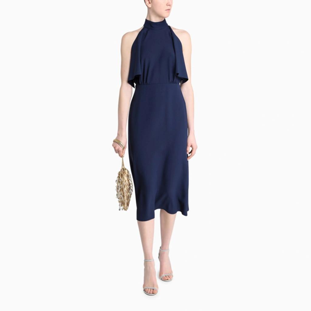 Blue Sleeveless Midi Dress Product Image