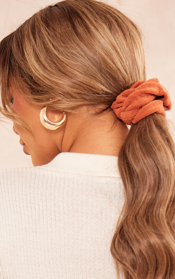 Rust Towelling Scrunchie Product Image