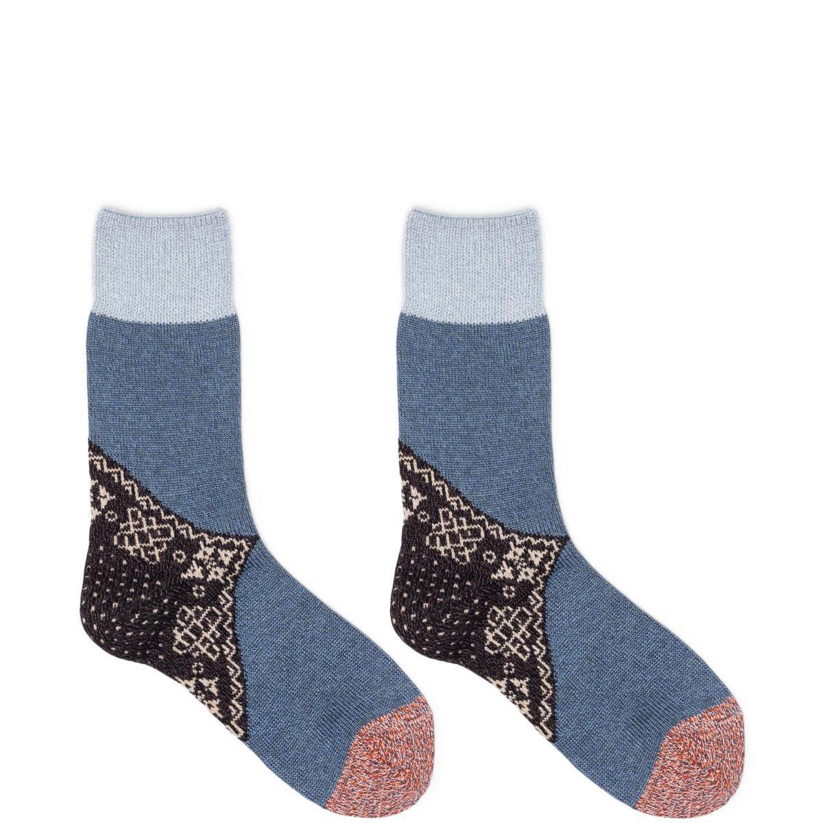 96 YARNS WOOL HEEL BANDANA SOCKS Male Product Image