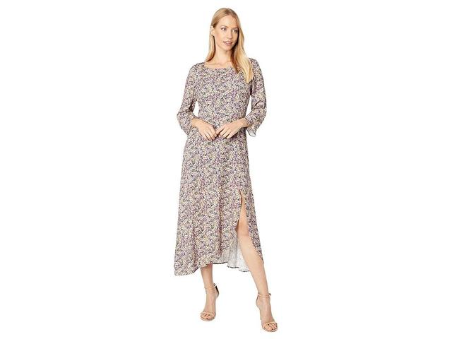 Saltwater Luxe Odessa Long Sleeve Floral Midi Dress Women's Clothing Product Image