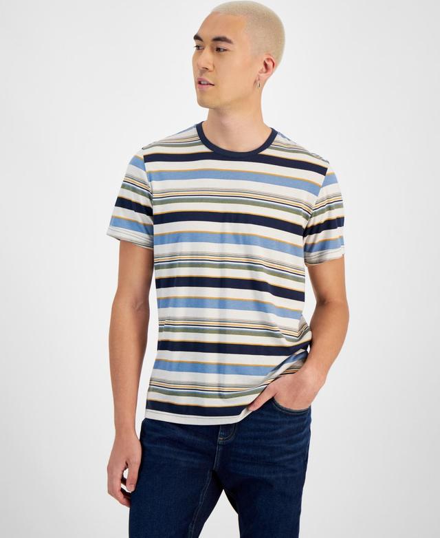 Sun + Stone Mens Striped T-Shirt, Created for Macys Product Image