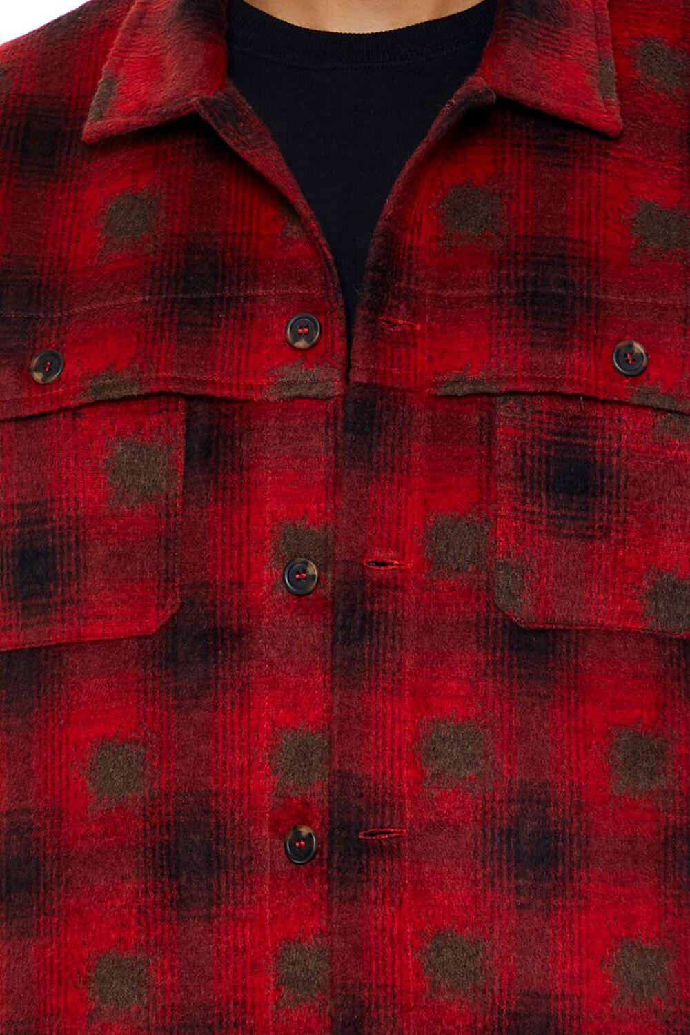 Plaid Drop-Sleeve Shacket | Forever 21 Product Image