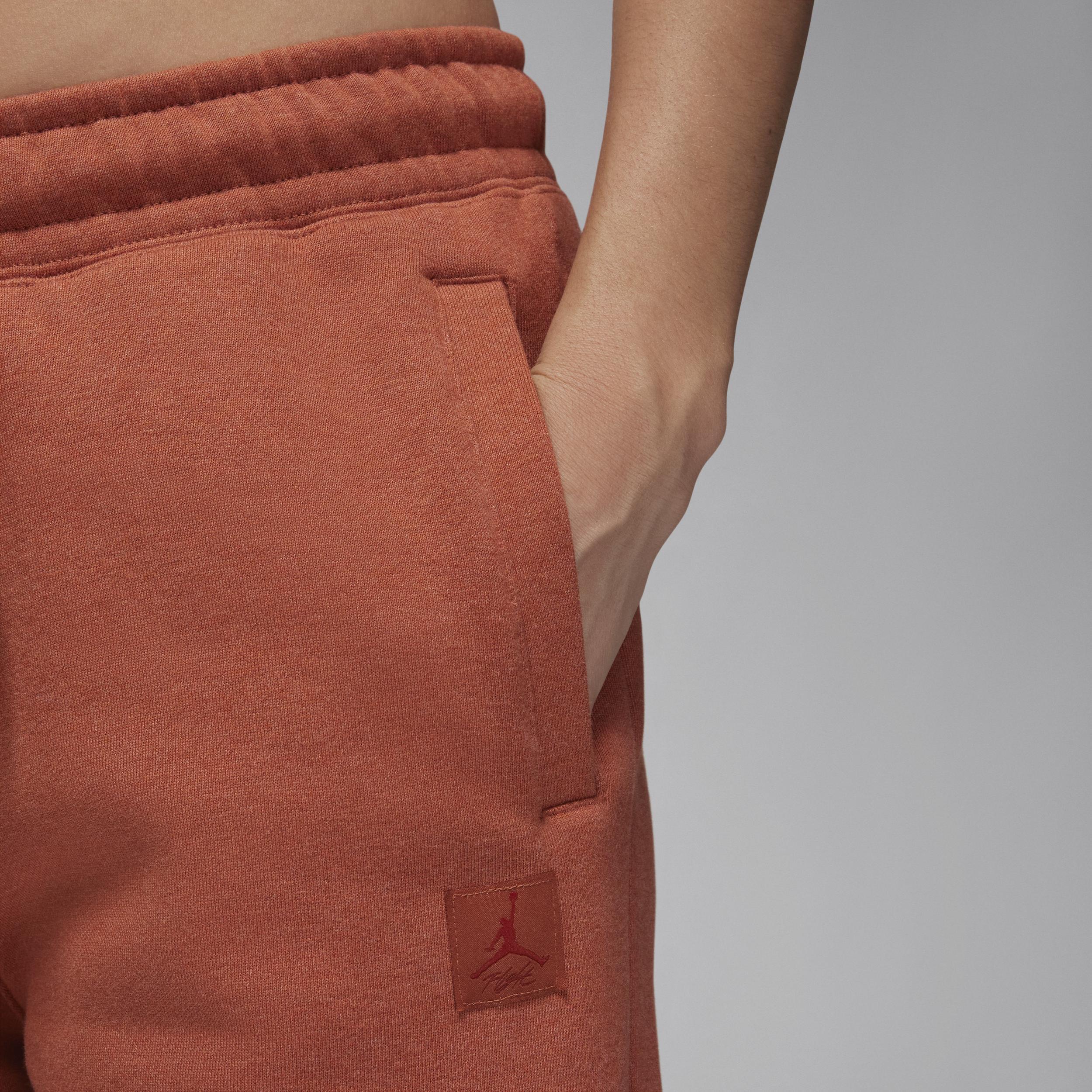 Jordan Womens Flight Fleece Pants - Dusty Peach/Heather Product Image