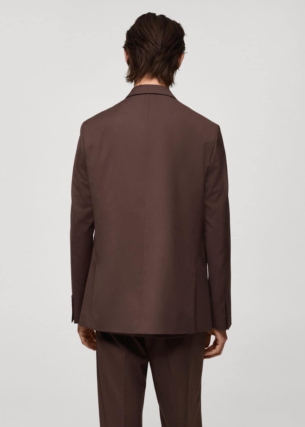 MANGO MAN - Regular fit suit blazer burgundyMen Product Image