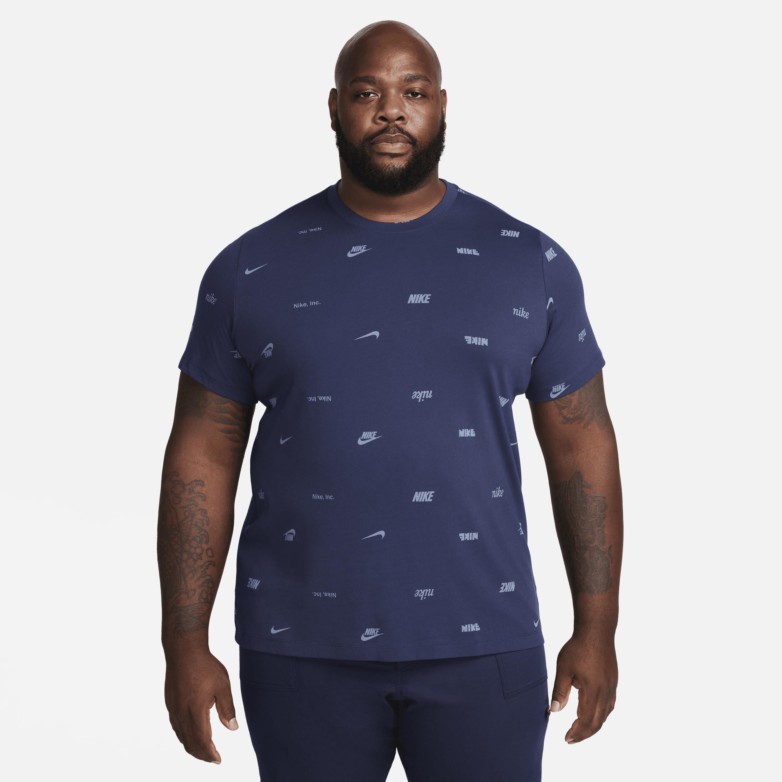 Nike Men's Club Allover Print T-Shirt Product Image