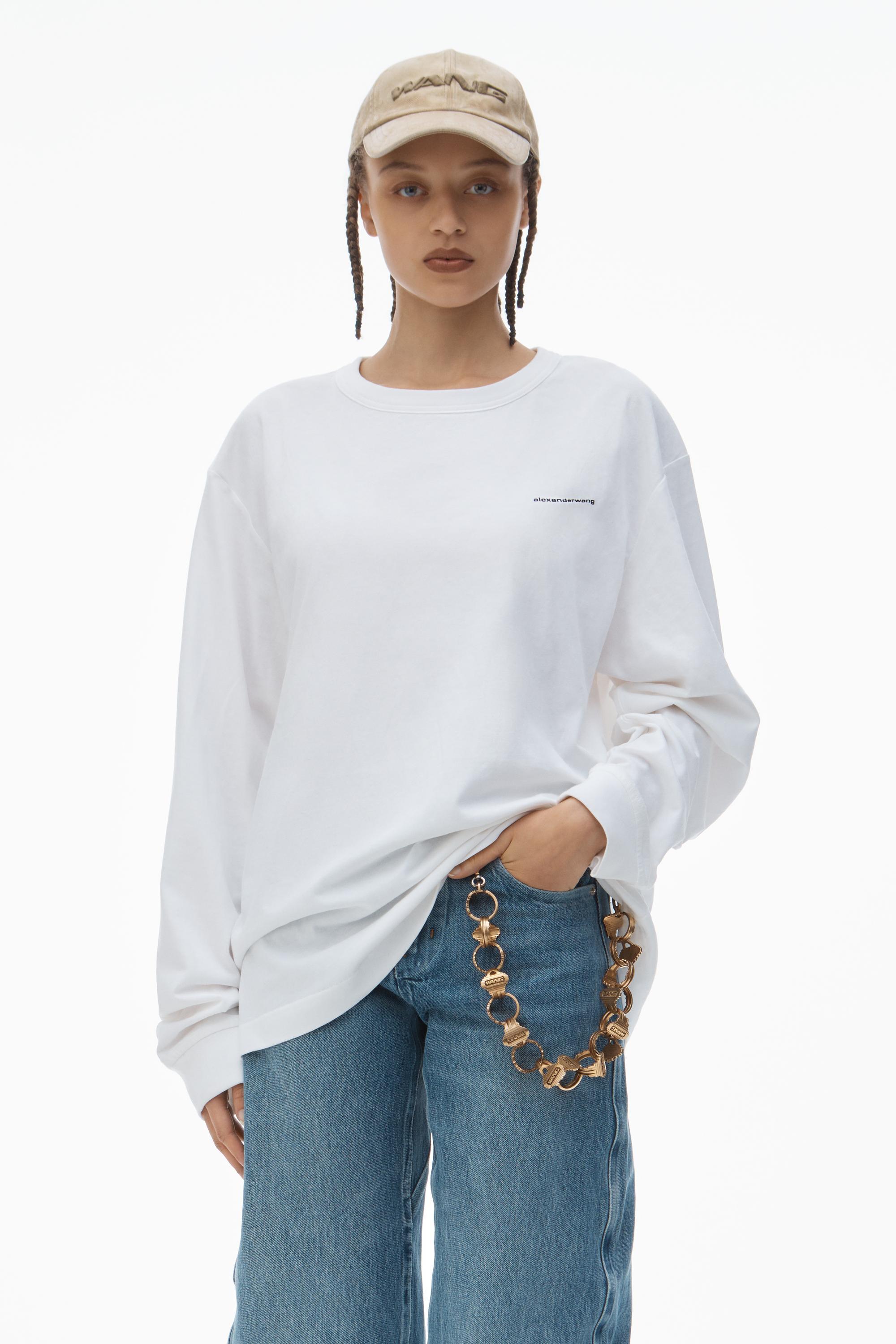 Long-sleeve Tee In High Twist Jersey Product Image