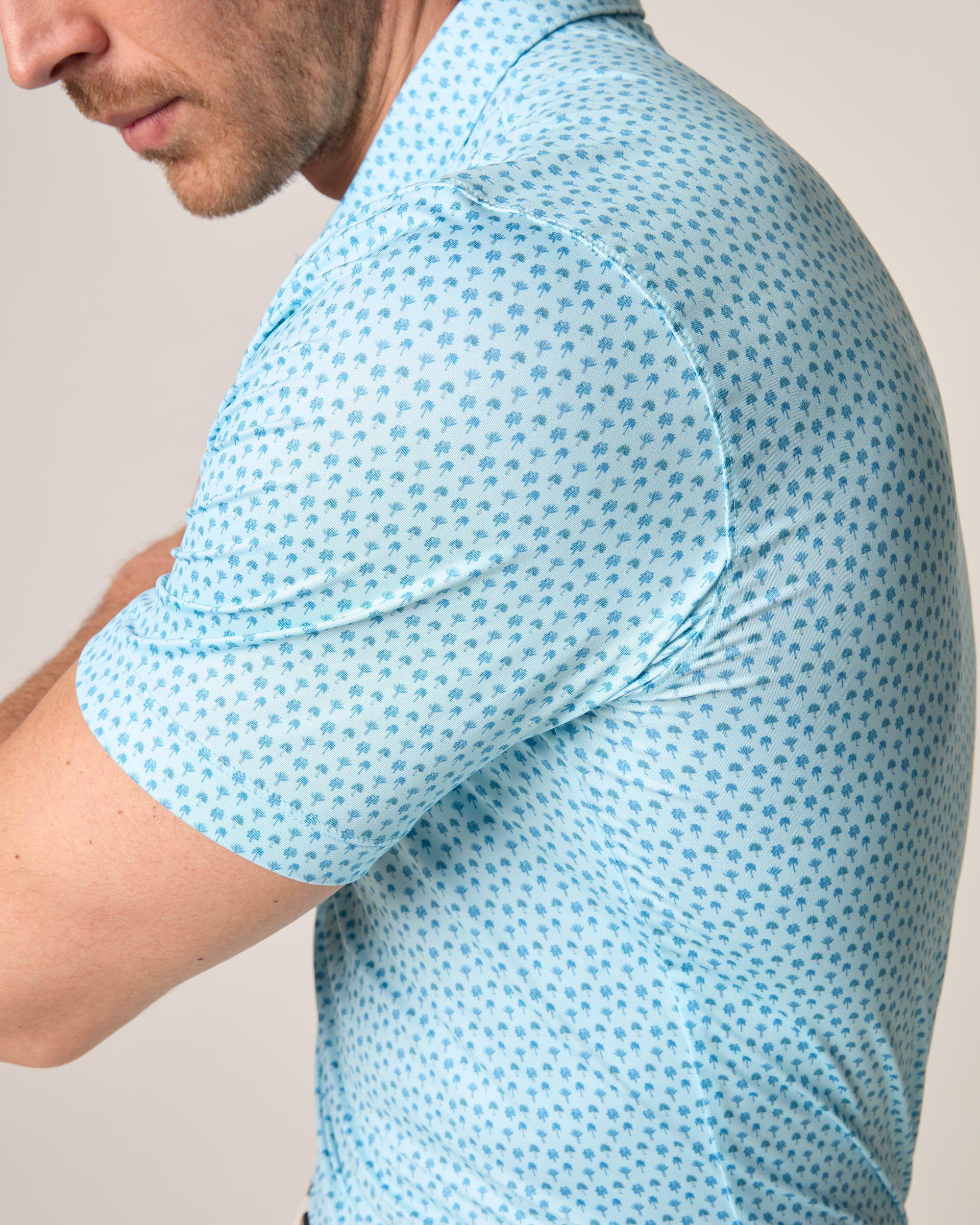 johnnie-O Featherweight Performance Polo - Woods Print Product Image