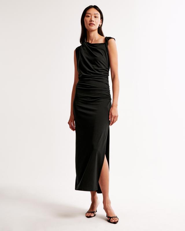 Asymmetrical Draped Maxi Dress Product Image