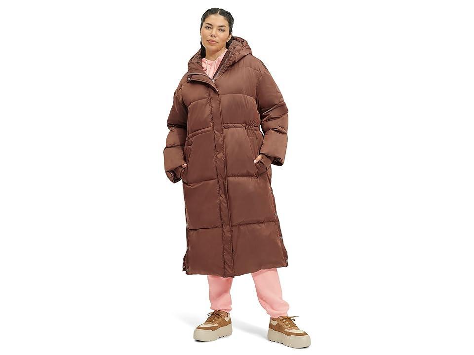 UGG(r) Keeley Faux Shearling Trim Longline Puffer Coat Product Image