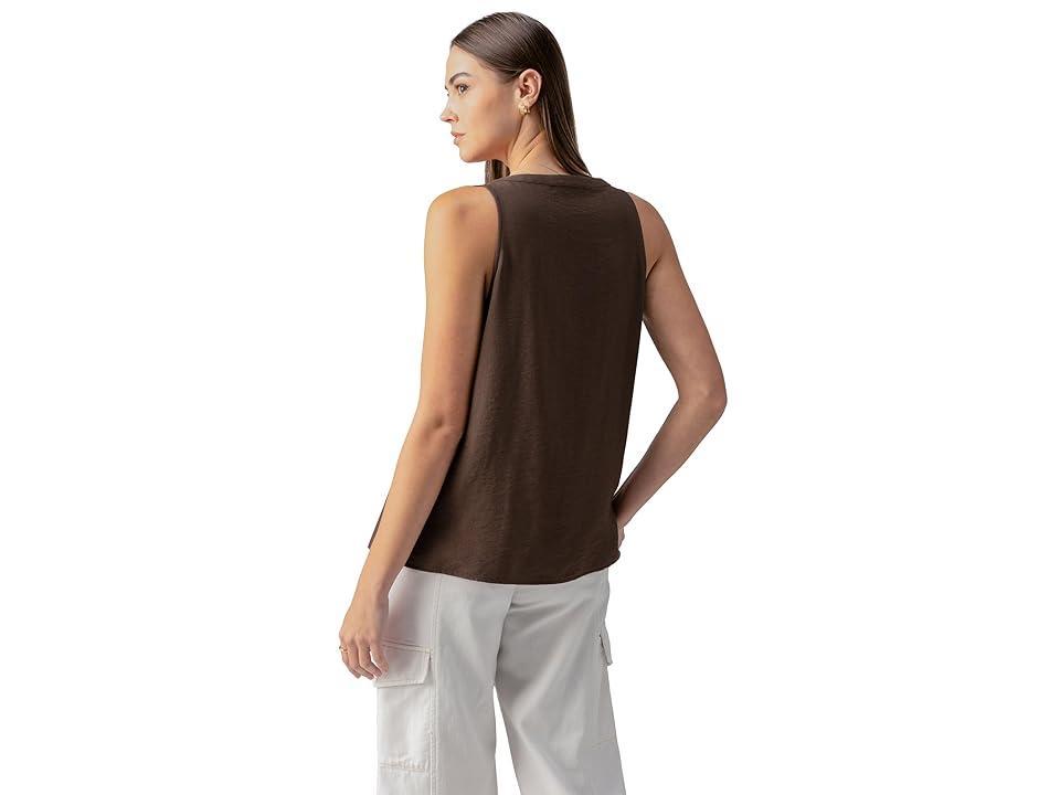 Sanctuary Front Detail Button Up (Mud Bath) Women's Clothing Product Image