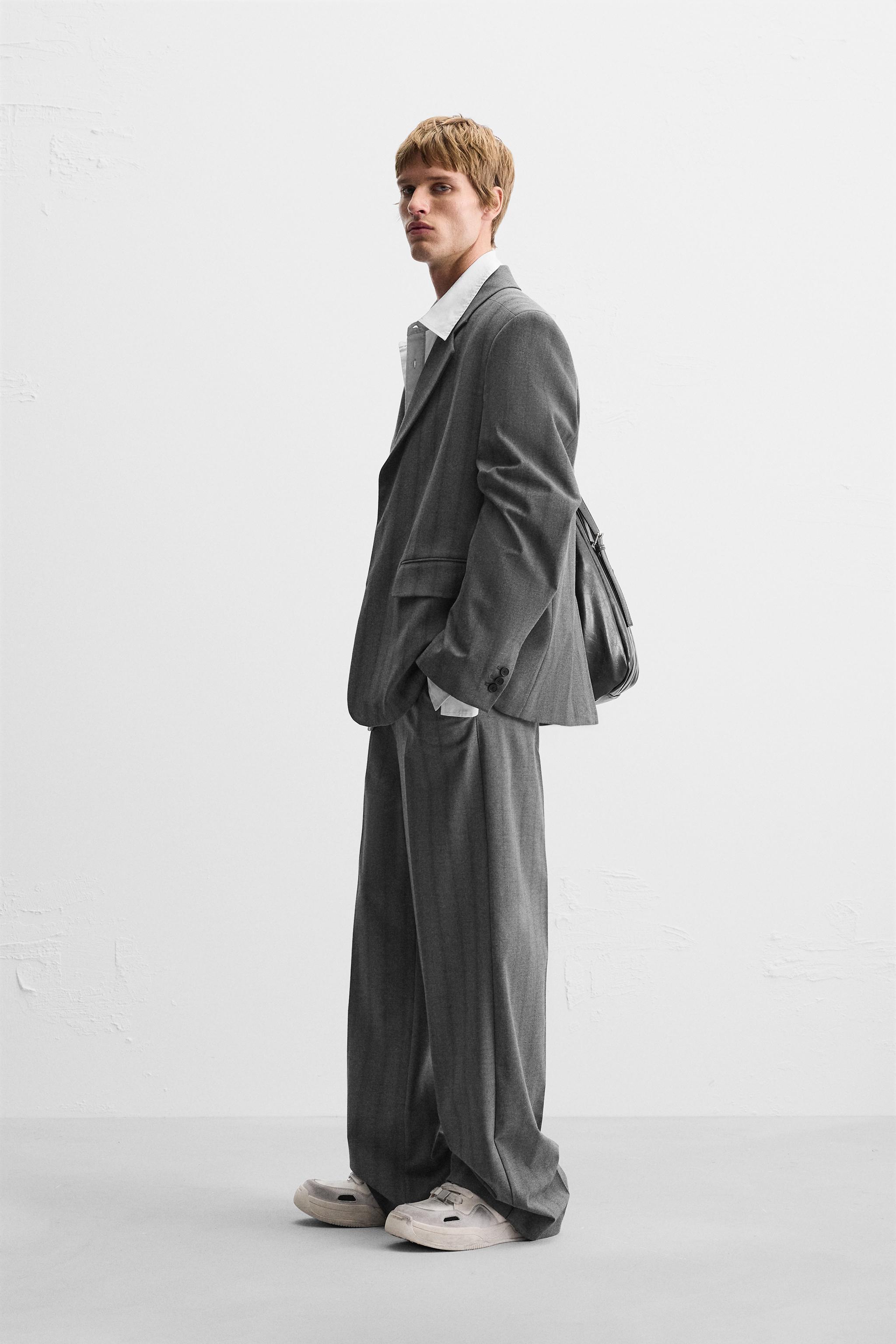 STRIPED SUIT JACKET Product Image