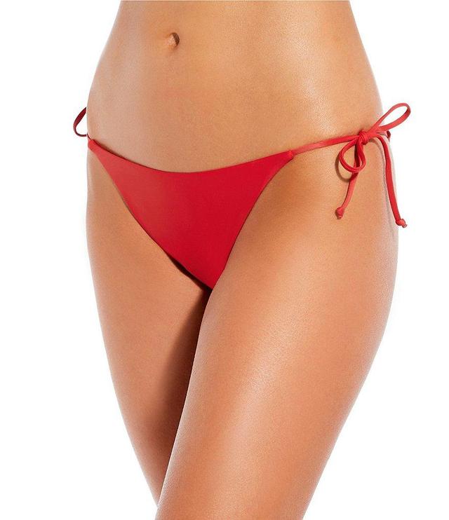 Gianni Bini Solid Tie Side Cheeky Swim Bottom Product Image