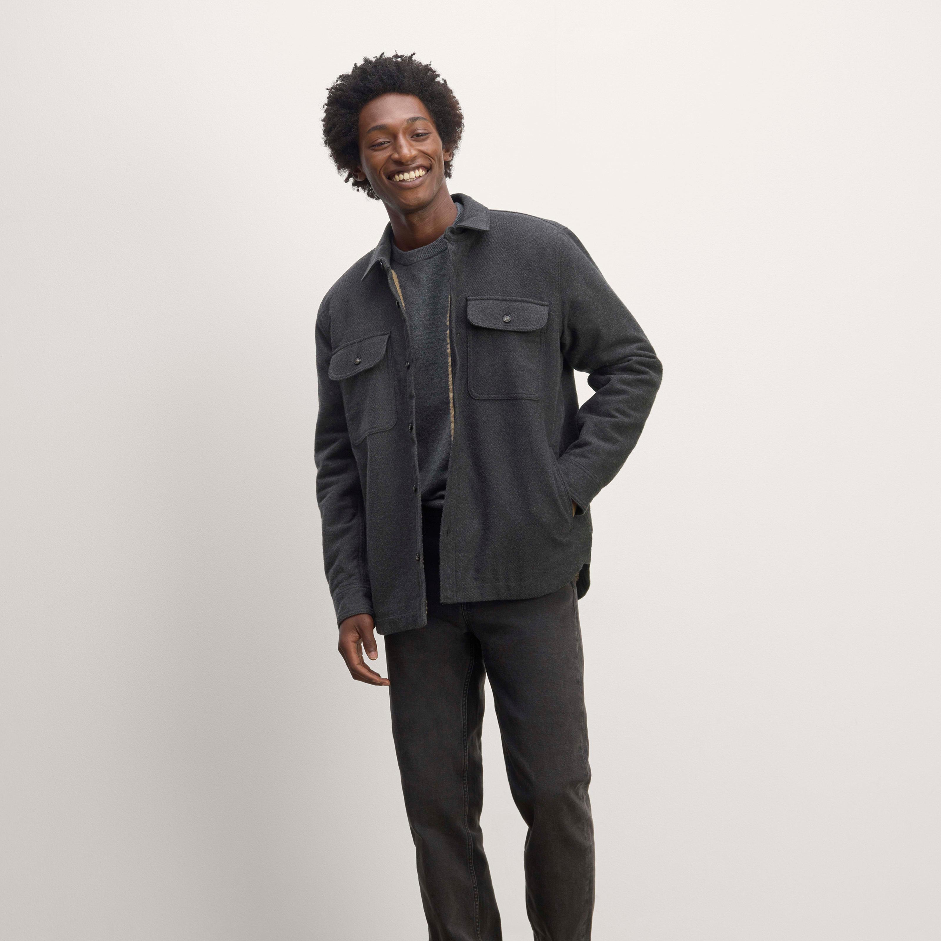 Mens ReNew Fleece-Lined Heavyweight Overshirt Sweater by Everlane Product Image