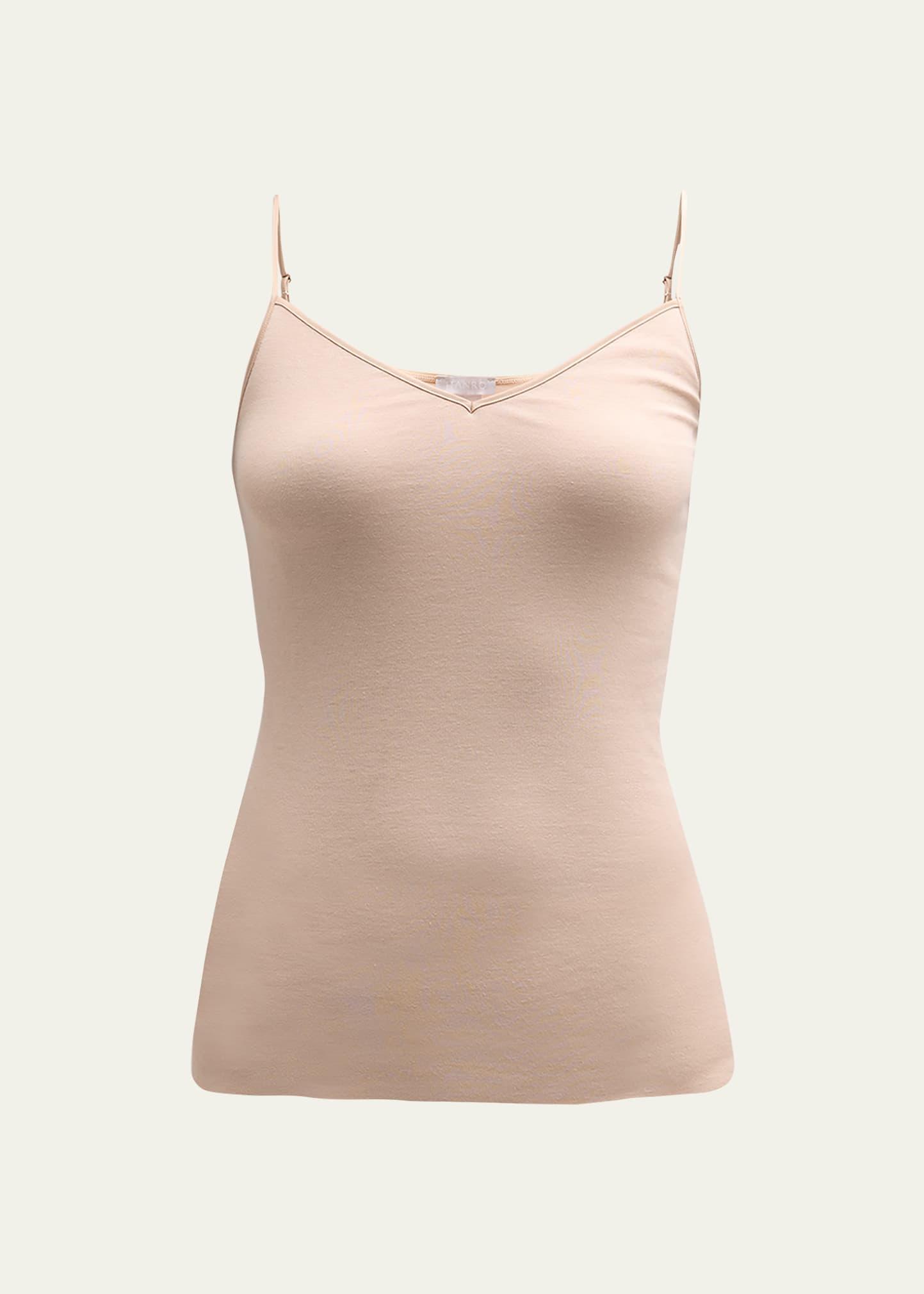 Womens Cotton Seamless V-Neck Camisole Product Image