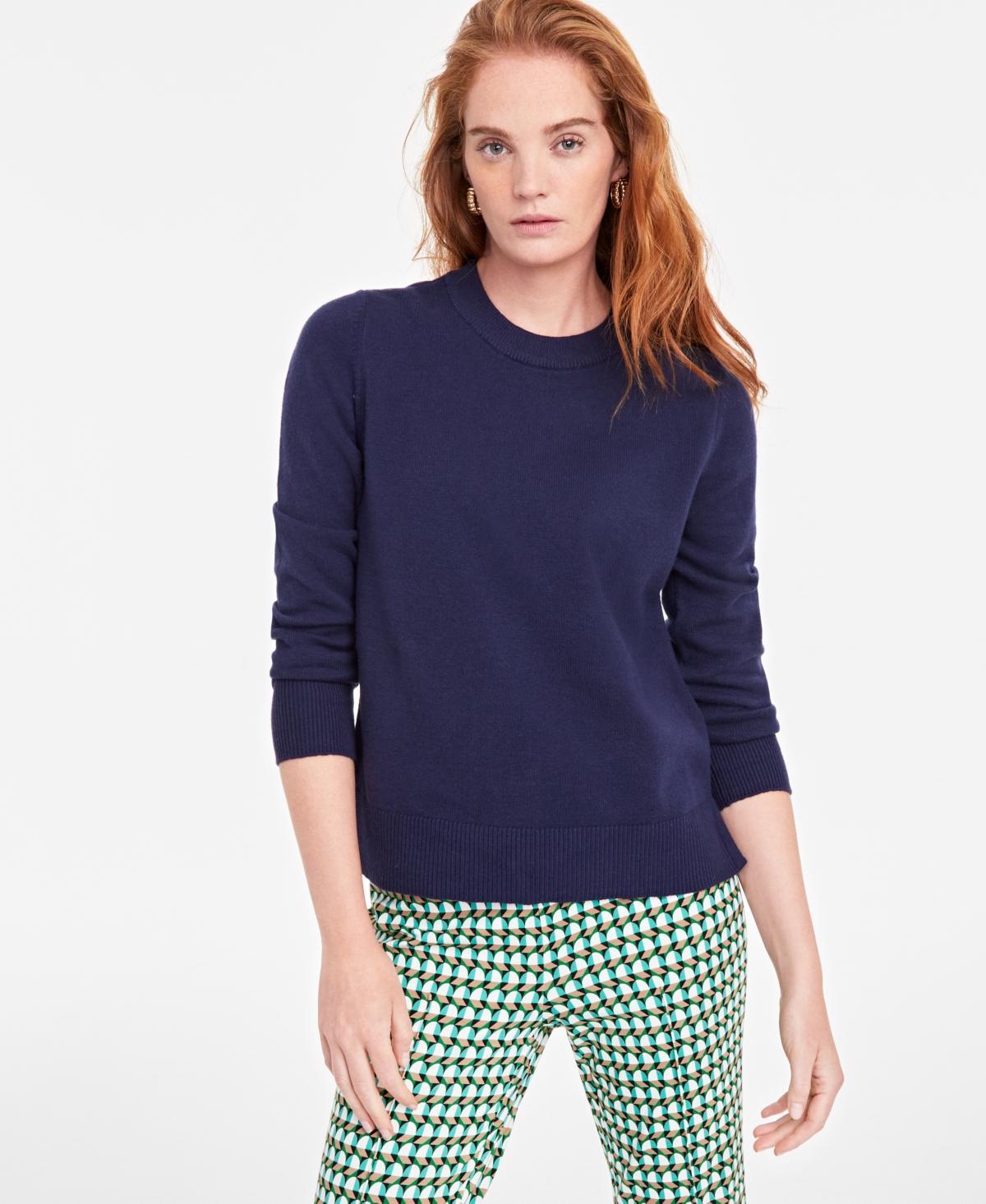 On 34th Womens Crewneck Long-Sleeve Sweater, Created for Macys Product Image