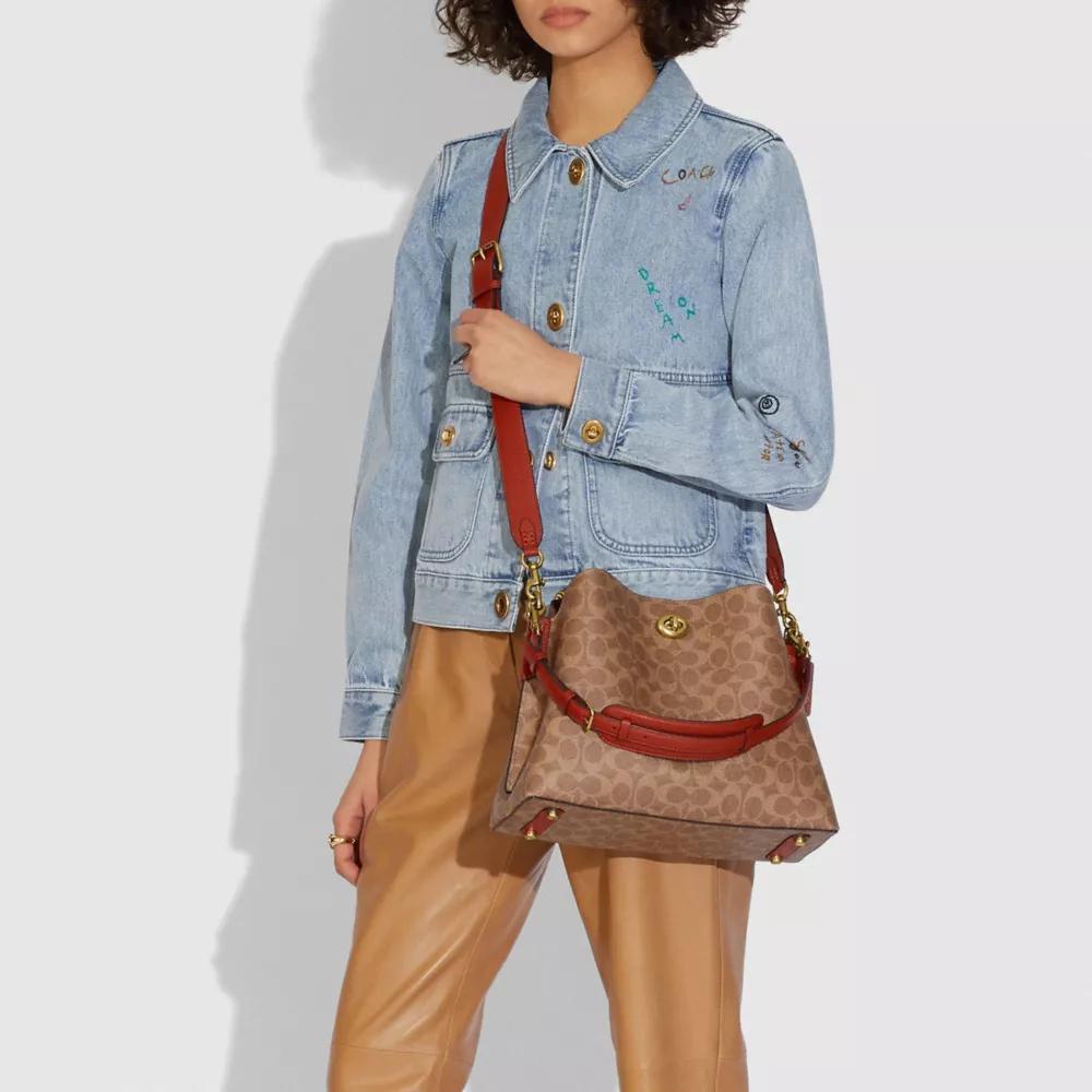 Willow Shoulder Bag In Signature Canvas Product Image