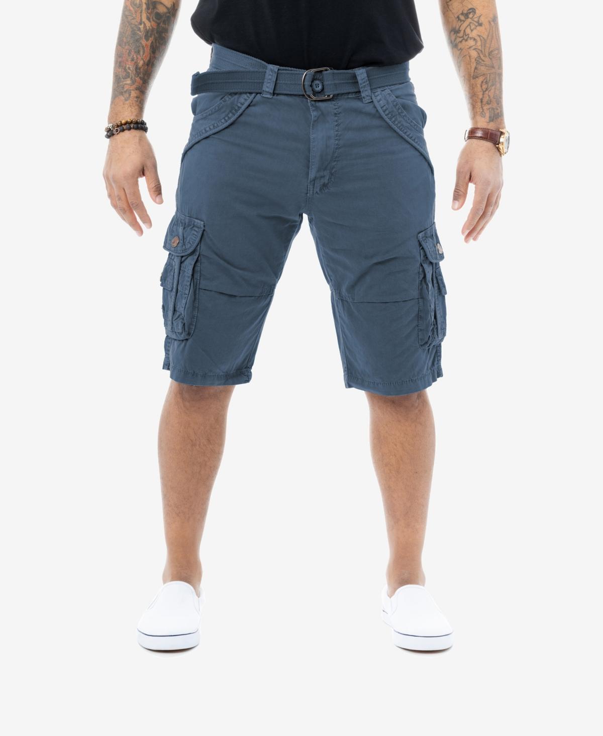 X-Ray Mens Belted Double Pocket Cargo Shorts Product Image