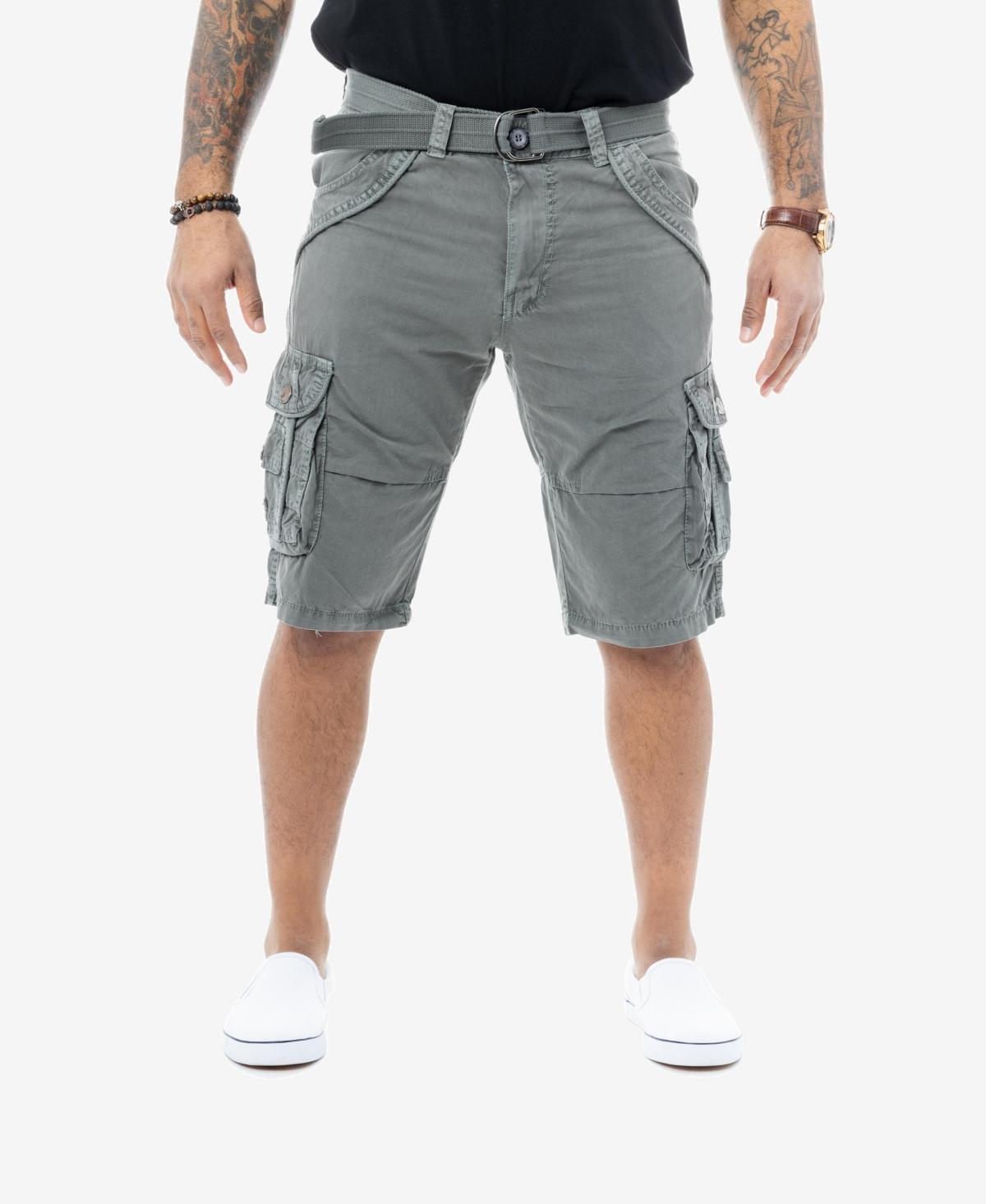 X-Ray Mens Belted Double Pocket Cargo Shorts Product Image